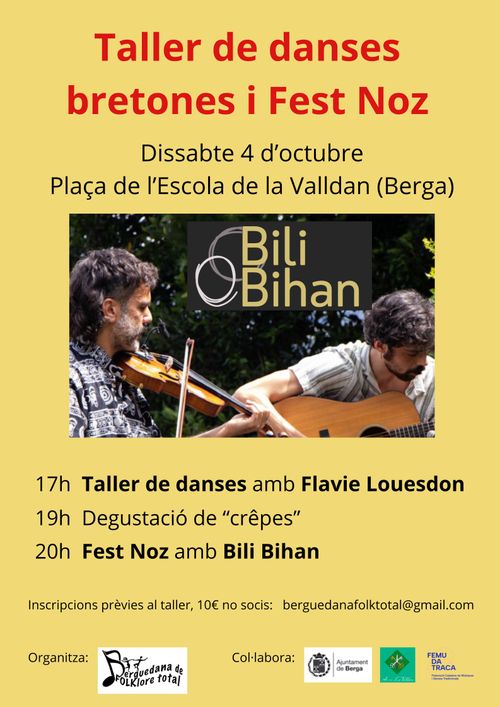 Taller de danses bretones i Fest Noz amb el grup Bili Biham