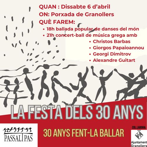 LA FESTA DELS 30 ANYS DE PASSALTPAS