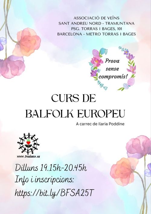 Curs de Balfolk Europeu a Sant Andreu