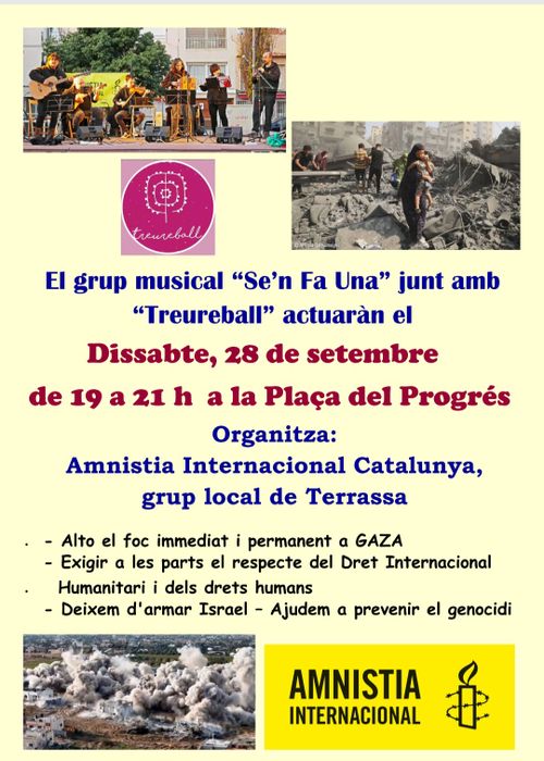 Ball folk amb "SE'N FA UNA" -Acte solidari - AMNISTIA INTERNACIONAL