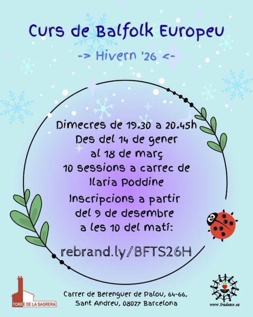 Curs de Balfolk Europeu a la Torre de la Sagrera