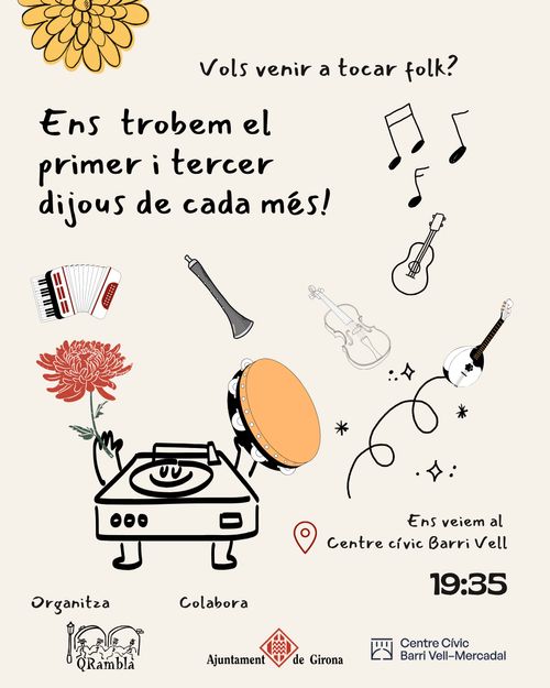 Vols venir a tocar folk?