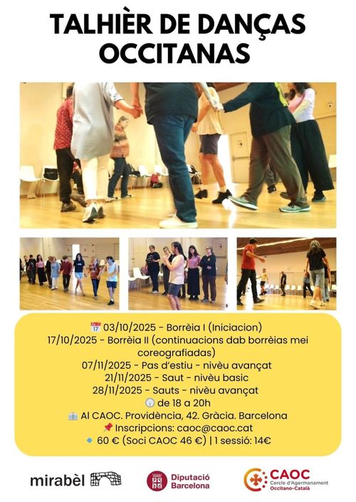 Talhièr de danças occitanas en occitan: Borrèia I (Iniciacion)