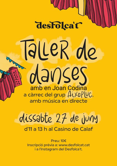 DESFOLCA'T: Taller de danses per preparar la ballada amb Aixopluc