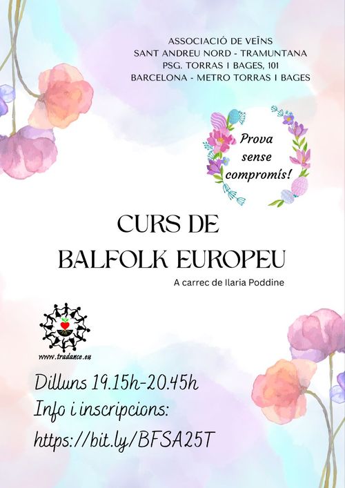 Curs de Balfolk Europeu a Sant Andreu