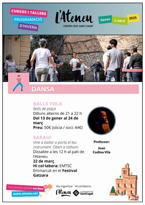 ATENEU SANTCUGATENC: Taller de danses “Ball folk – Balls de plaça”