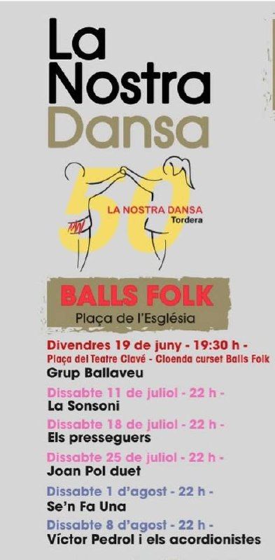 JOAN POL DUET: Ballada dins del cicle "Ball Folk" de Tordera