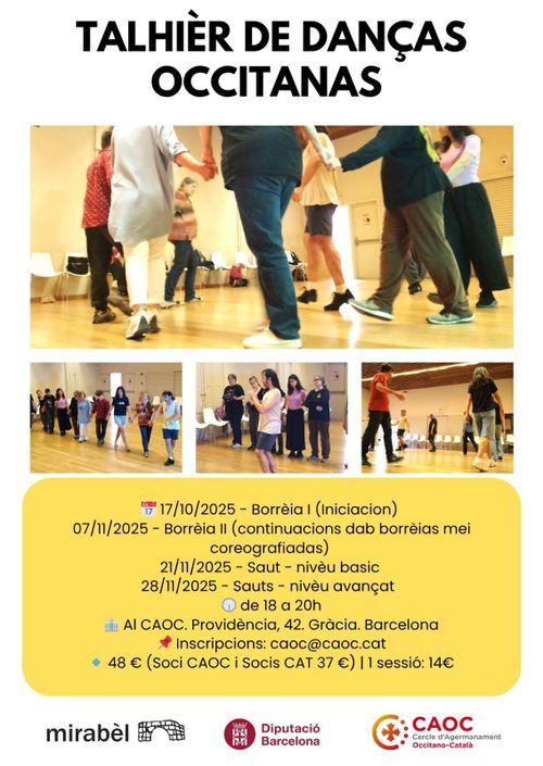 Talhièr de danças occitanas en occitan: Borrèia I (Iniciacion)