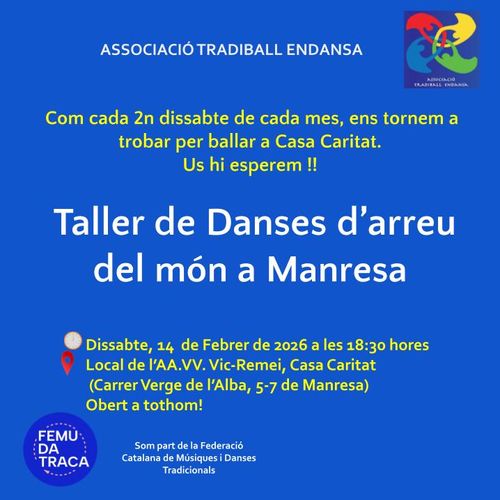 TALLER DE DANSES D'ARREU DEL MÓN A MANRESA