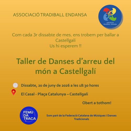 TALLER DE DANSES D'ARREU DEL MÓN A CASTELLGALÍ