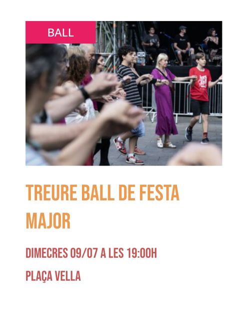TREUREBALL de Festa Major amb  el grup SE'N FA UNA