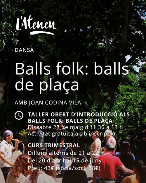 ATENEU SANTCUGATENC: Taller “Ball folk – Balls de plaça”