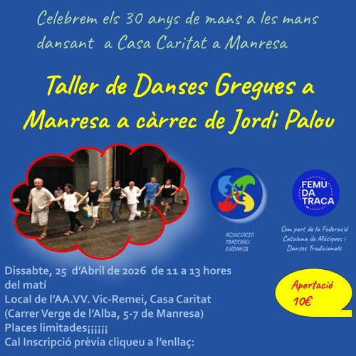 TALLER DE DANSES GREGUES A MANRESA