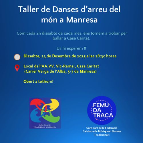 TALLER DE DANSES DÁRREU DEL MÓN A MANRESA