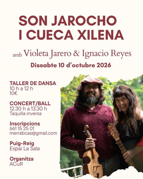 Son Jarocho i Cueca Xilena, taller de dansa i petit concert.