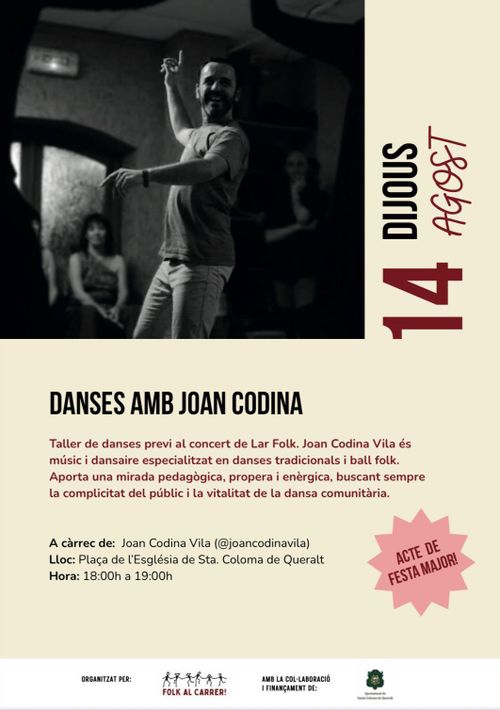 LAR: Taller de danses amb en Joan Codina Vila