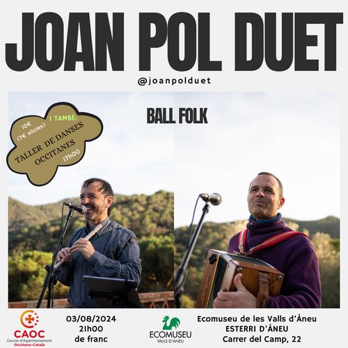 JOAN POL DUET: Taller de danses occitanes