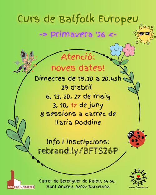 Curs de Balfolk Europeu a la Torre de la Sagrera