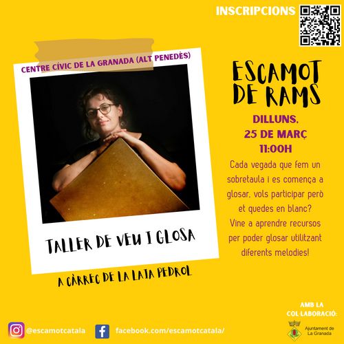 ESCAMOT DE RAMS: Taller d'iniciació a la cançó de text improvisat