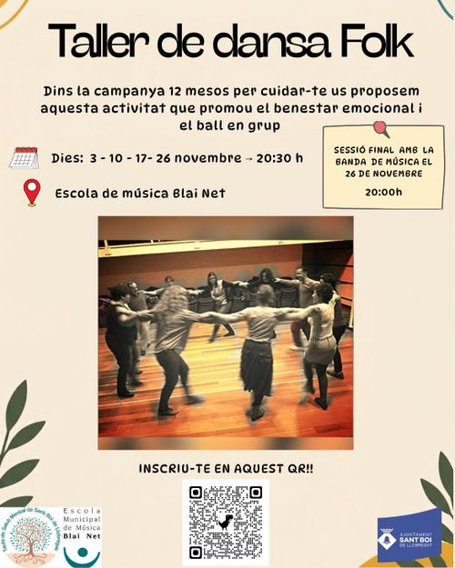 AMDAT / Blai Folk - Tallers gratuïts de ball folk des de la Taula de Salut Mental