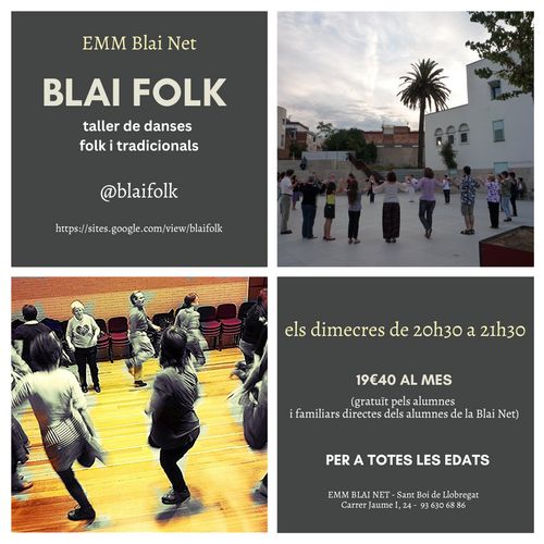 BLAI FOLK: Taller de danes tradicionals i de ball de plaça