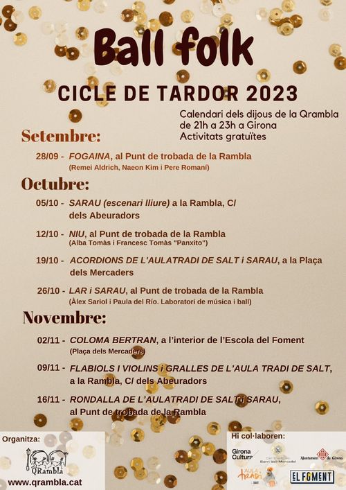 AulaTradi - Flabiols i violins + gralles - Cicle de Tardor de la Qrambla - Girona