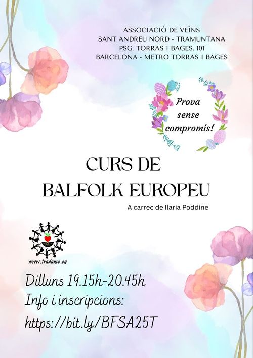 Curs de Balfolk Europeu a Sant Andreu