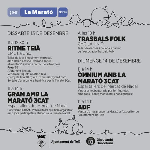 TALLER DE DANSES I BALLADA PER LA MARATÓ DE TV3 A TEIÀ