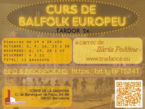 Curs de Balfolk Europeu a la Torre de la Sagrera