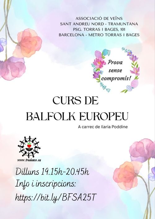 Curs de Balfolk Europeu a Sant Andreu