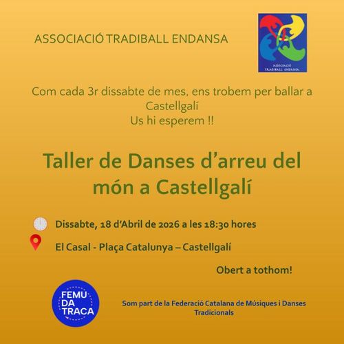TALLER DE DANSES D'ARREU DEL MÓN A CASTELLGALÍ