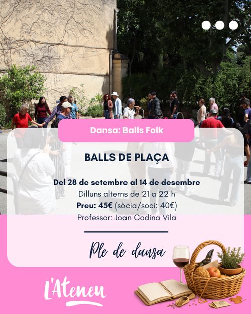 ATENEU SANTCUGATENC: Taller "Ball folk - Ball de plaça"