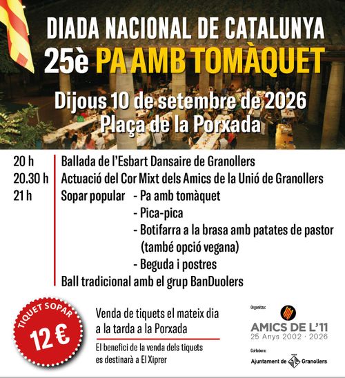 BANDUOLERS: Ballada pels actes del 25è Pa amb tomàquet per la Diada Nacional de Catalunya