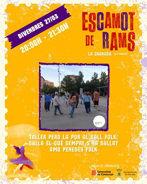 ESCAMOT DE RAMS 2026 - Taller: Perd la por al ball folk: balla el que sempre s'ha ballat" amb Pendès Folk
