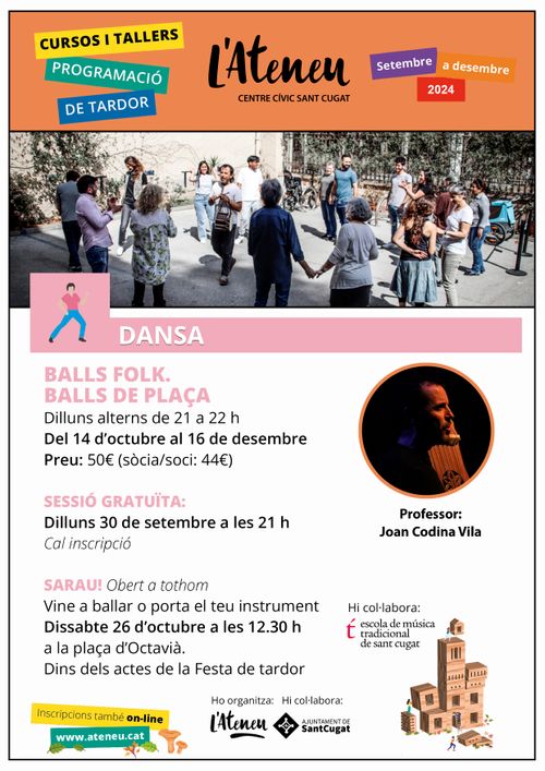 ATENEU SANTCUGATENC: Taller “Ball folk – Balls de plaça"