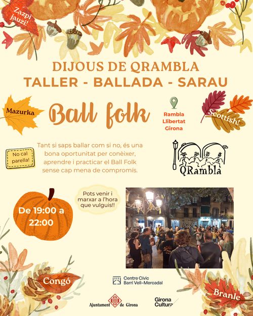 Qrambla Dijous - Taller / Ballada / Sarau - Girona