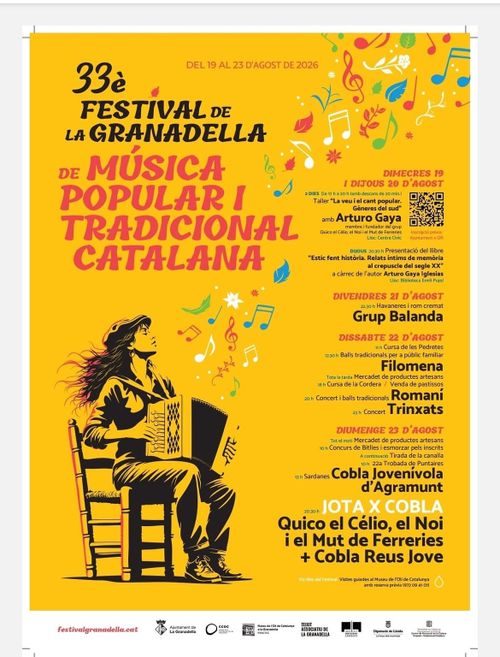 ROMANÍ: Ballada dins de la 33ena edició del Festival de la Granadella de Música Popular i Tradicional Catalana