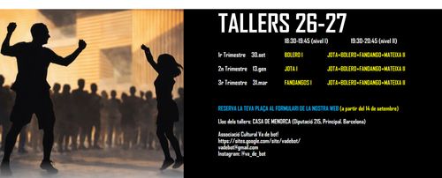 TALLERS Ball de bot BARCELONA 2026-27 - A.C. Va de bot!